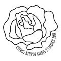 Cyprus-Rose-Postmark